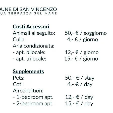 Aparthotel Le Dune Sea View - Futura Cav San Vincenzo